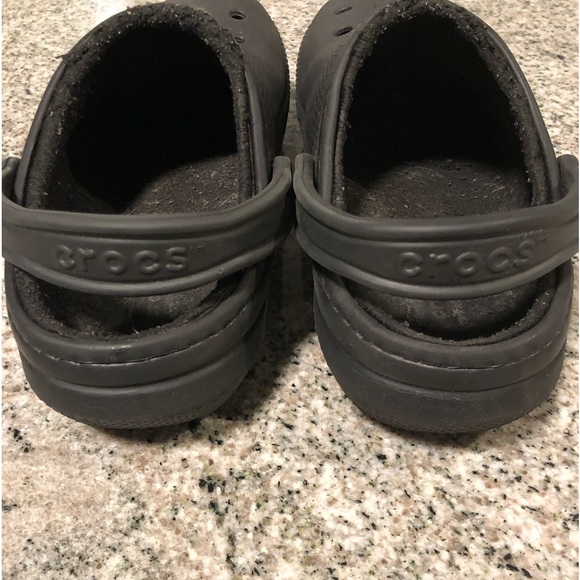 Crocs Classic Lined Clogs Unisex Black Size 10 Women Size 8 Men - Picture 9 of 16